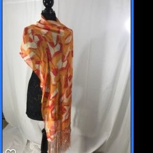 Scarf Andy Warhol Two shade of Orange